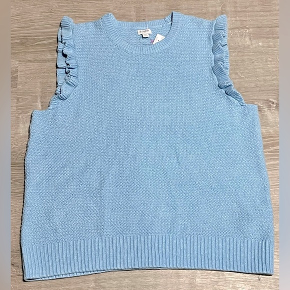 NWT J. Crew Blue Sweater Vest Size XXL - Picture 1 of 5